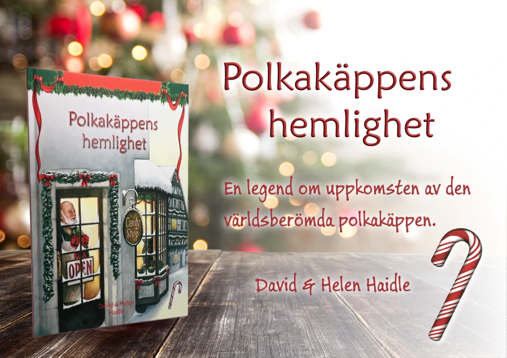 Reklambild om boken "Polkakäppens hemlighet" av David & Helen Haidle