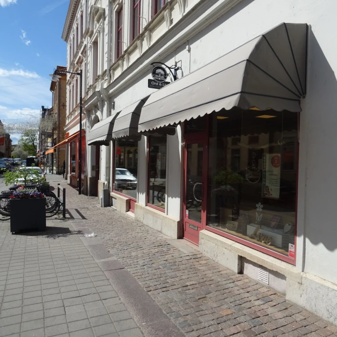 Butikens fassad