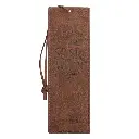 Pagemarker - LuxLeather, Soar Brown Faux Leather Bookmark - Isaia2.webp
