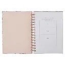 Pink Blue Floral Be Still Journal Wirebound3.webp