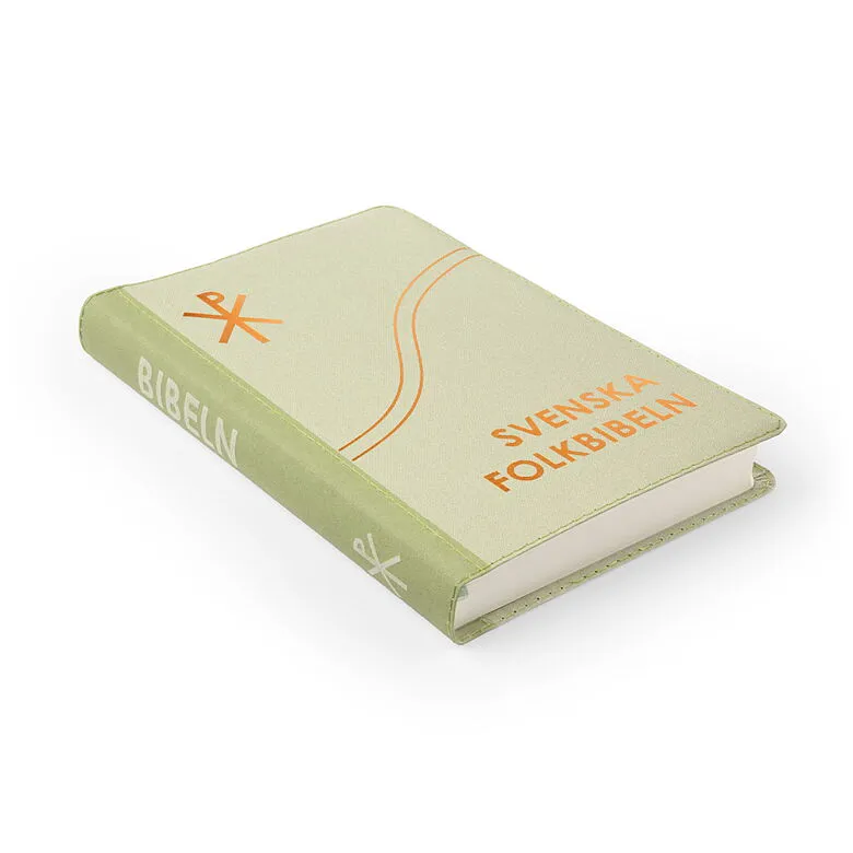 Svenska Folkbibeln 2015 Slimline, grön linnestruktur2.webp