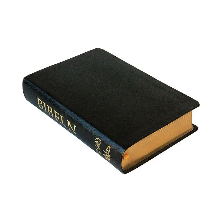 Svenska Folkbibeln 2015 – mellanformat äkta skinn svart