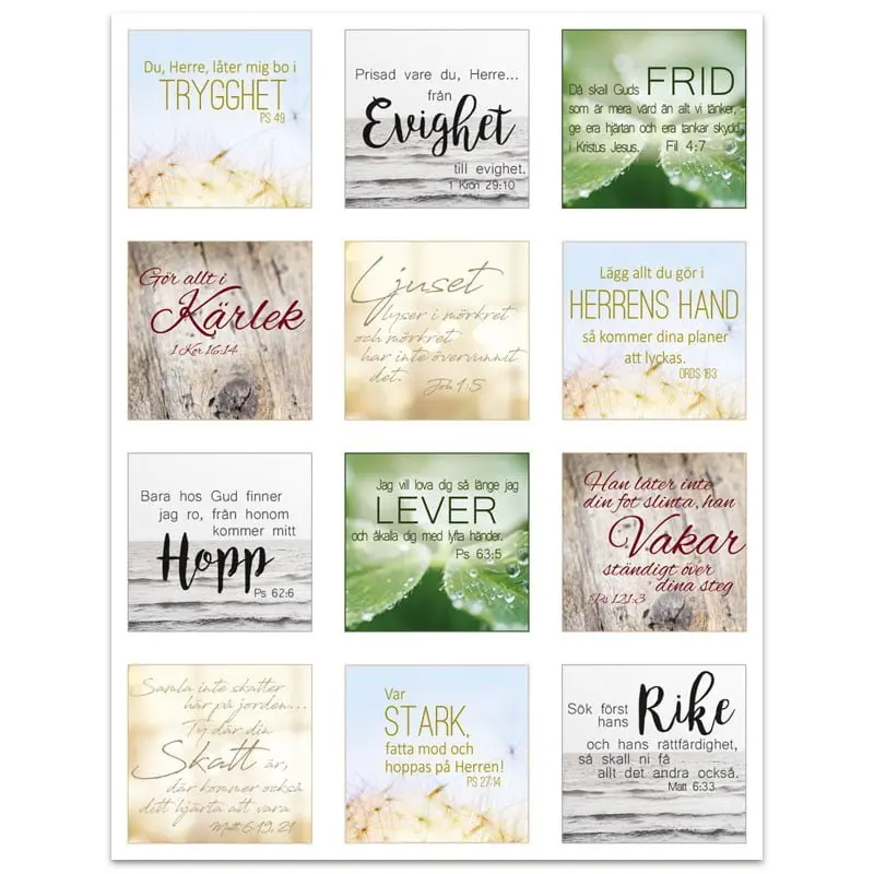 Klistermärken – Bibelord