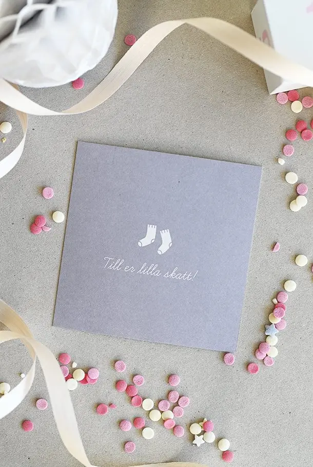 Litet kort till minstingen: Till er lilla skatt!