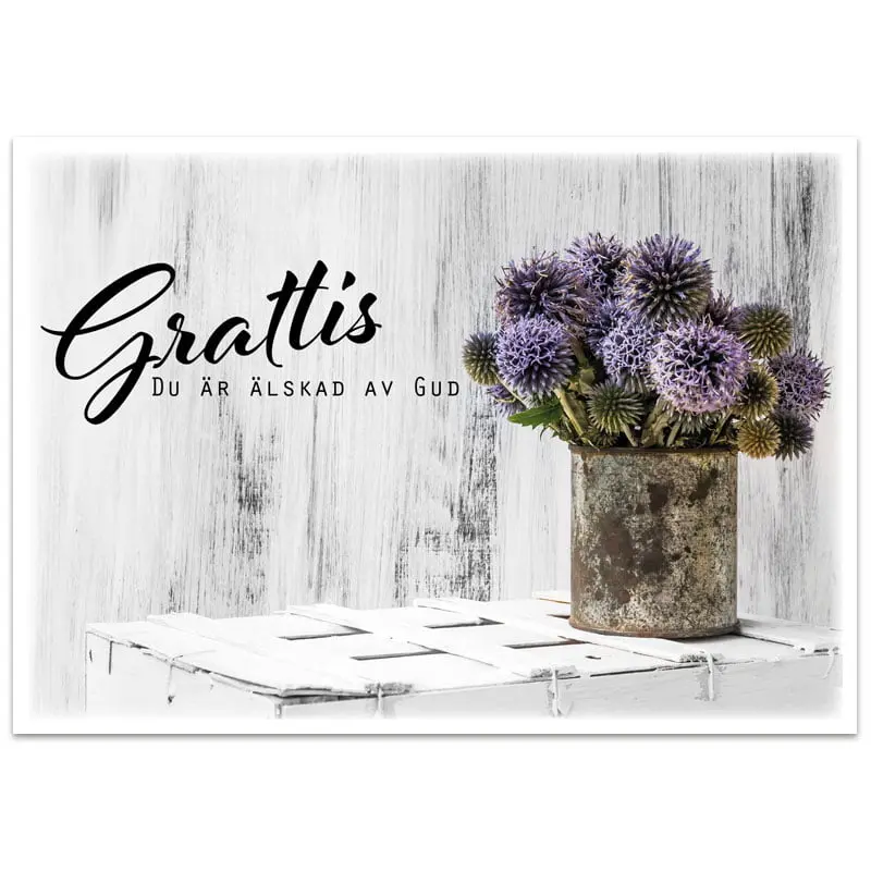 [712.014] Vykort – Grattis, du är älskad av Gud
