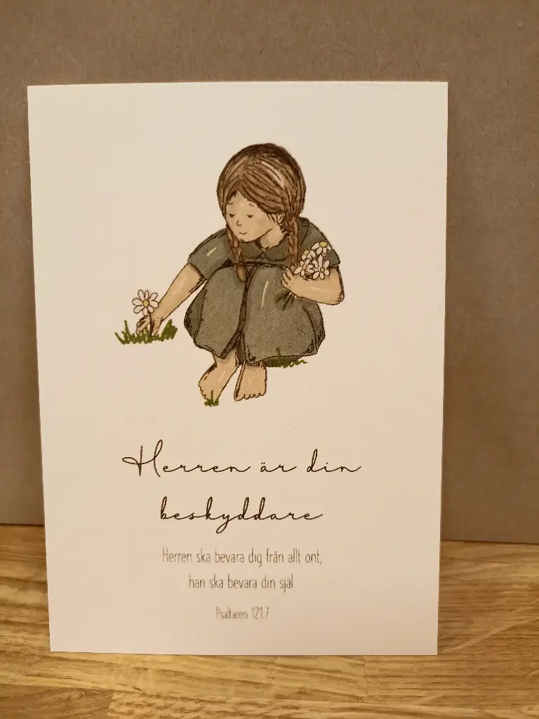 [700.011] Vykort – Herren är din beskyddare (flicka)