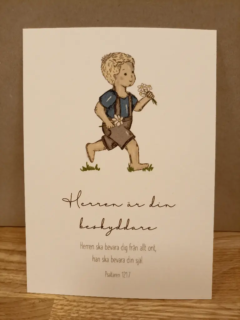 [700.009] Vykort – Herren är din beskyddare (pojke)