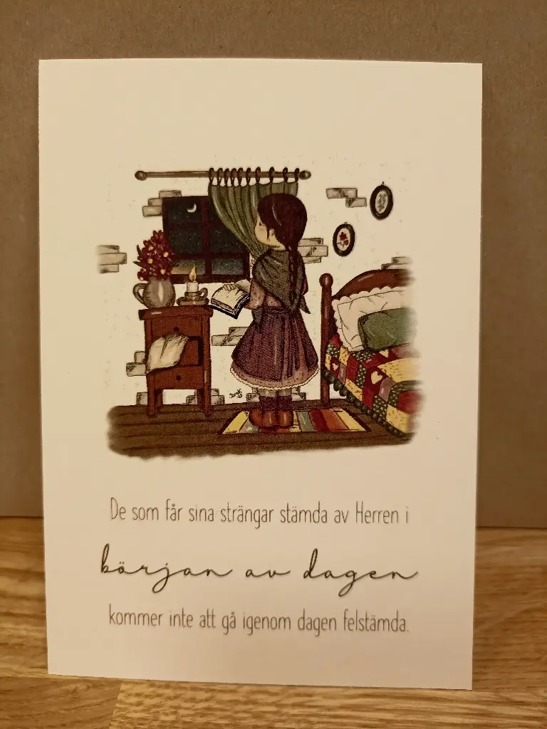 Vykort – De som får sina strängar stämda i början av dagen