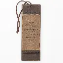 Bokmärke skinn – Be strong and courageous