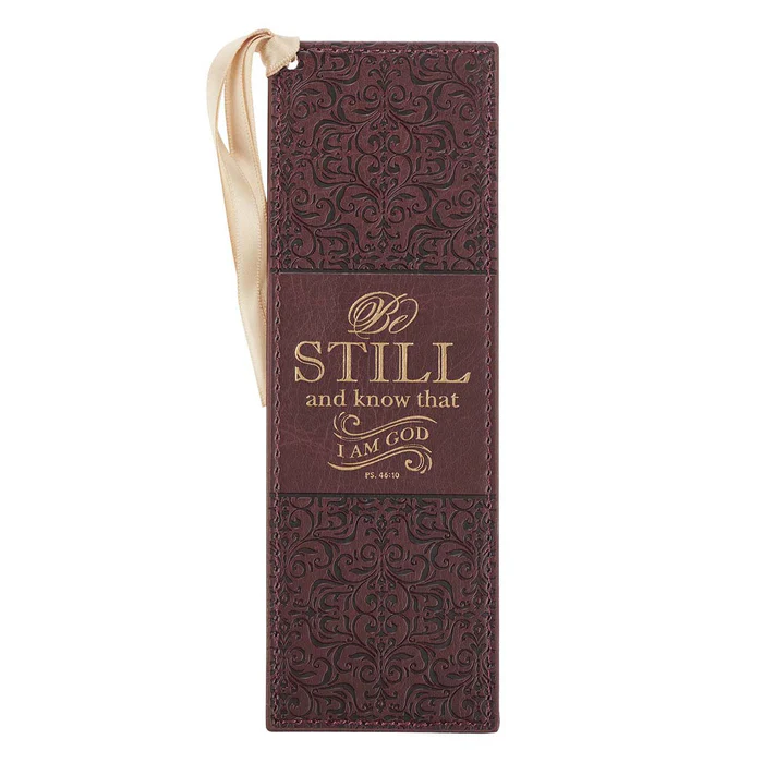 Bokmärke skinn – Be Still and Know