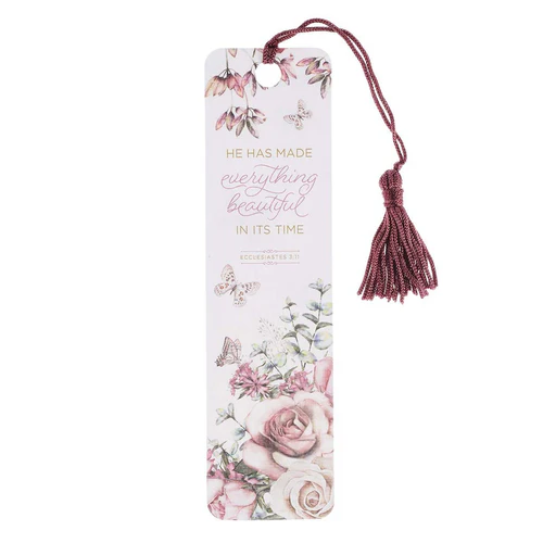 [940.030] Bokmärke med tofs – He has made everything beautiful