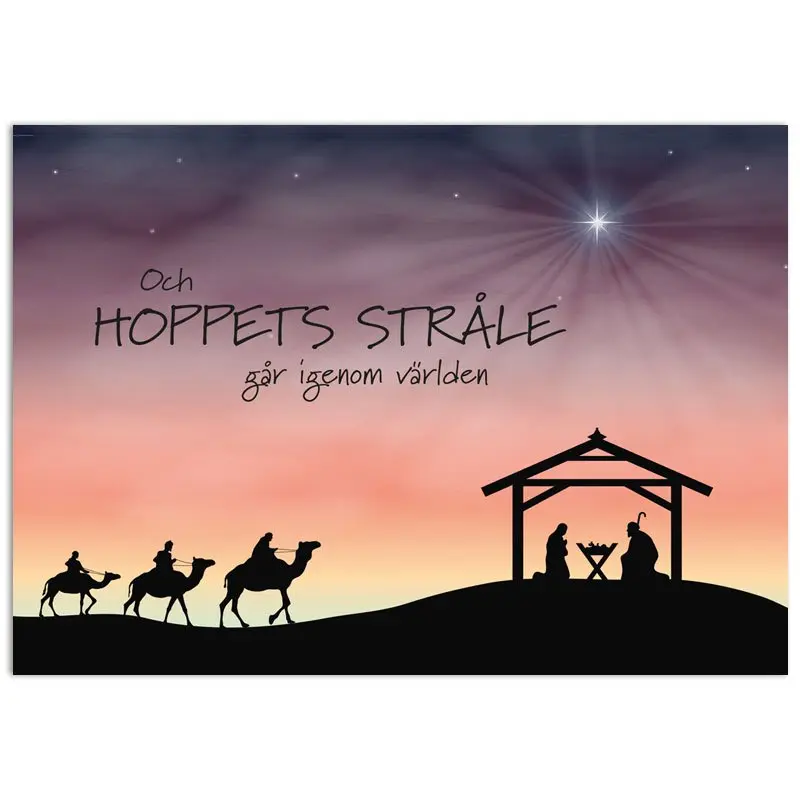Dubbelt julkort – Hoppets stråle