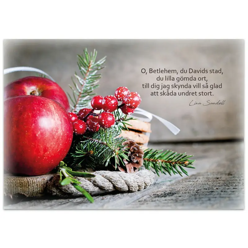 Julkort – O, Betlehem, du Davids stad