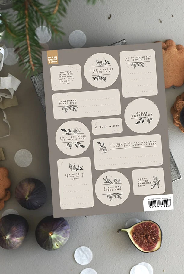 Etikettark – Christmas Blessings