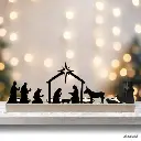 Ljusstake – Krubba svart