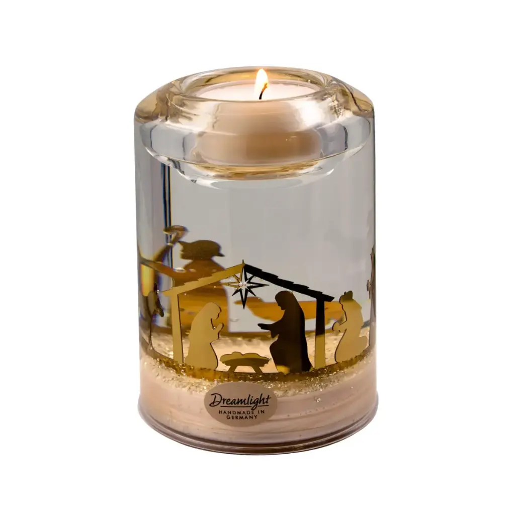 Värmeljus med julkrubba (Dreamlight)