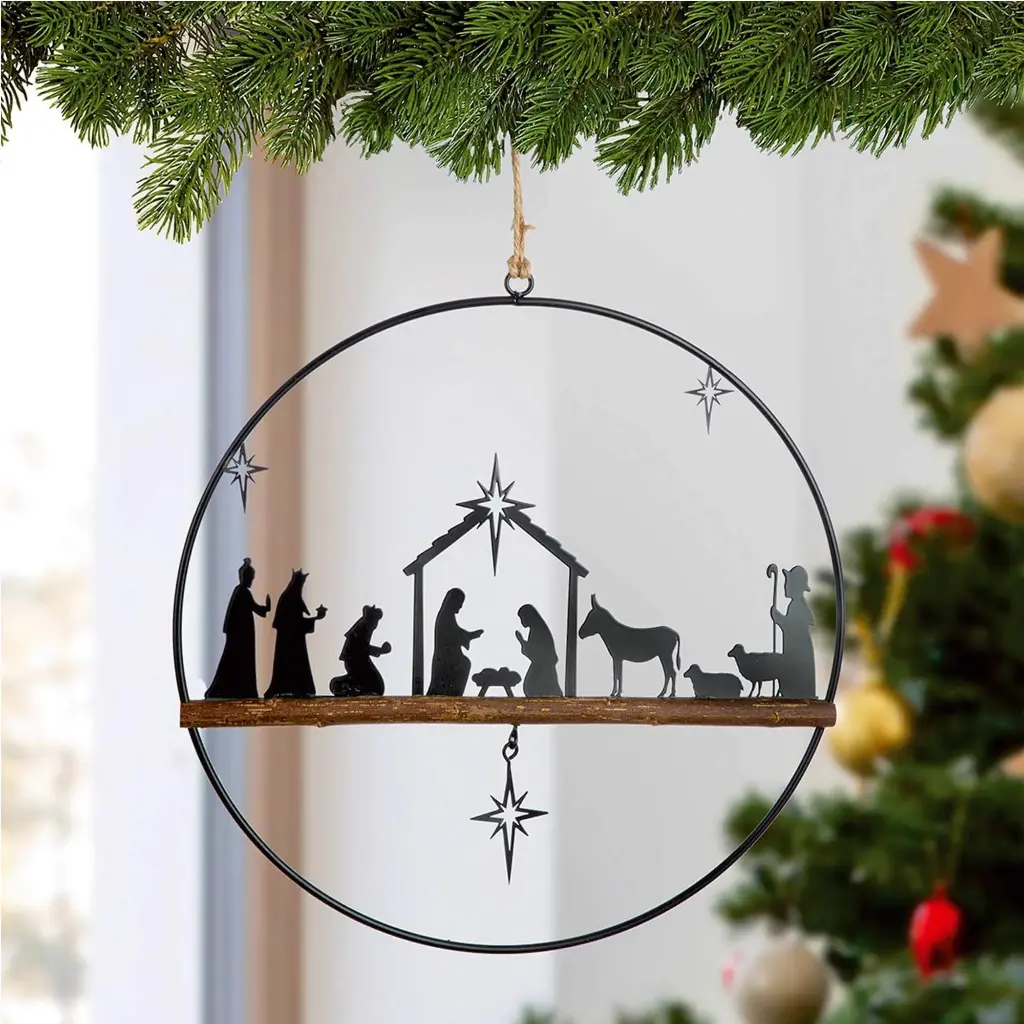 Krubba svävande i metallring