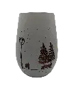 Värmeljuslykta vit – Julfrid