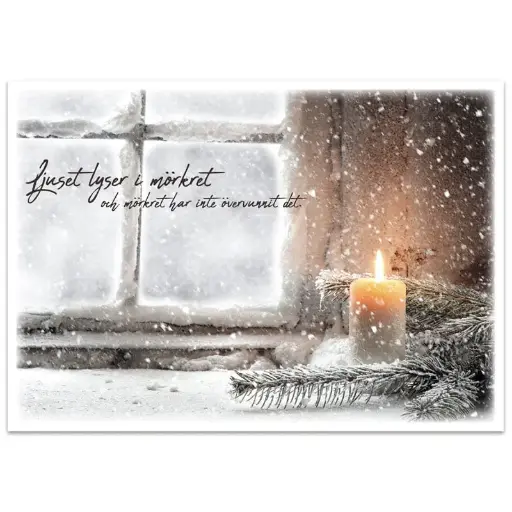 [712.044] Julkort – Ljuset lyser i mörkret